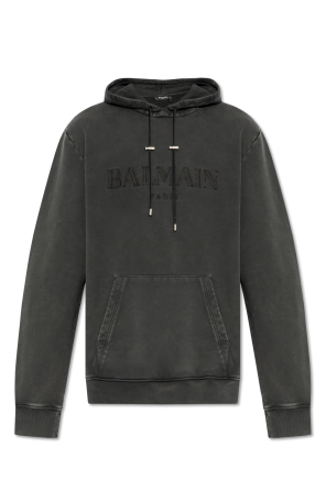 White Hoodie Balmain - Vitkac AS